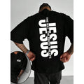 Men's Casual Versatile Minimalist American Style English Slogan Element Short Sleeve T-Shirt