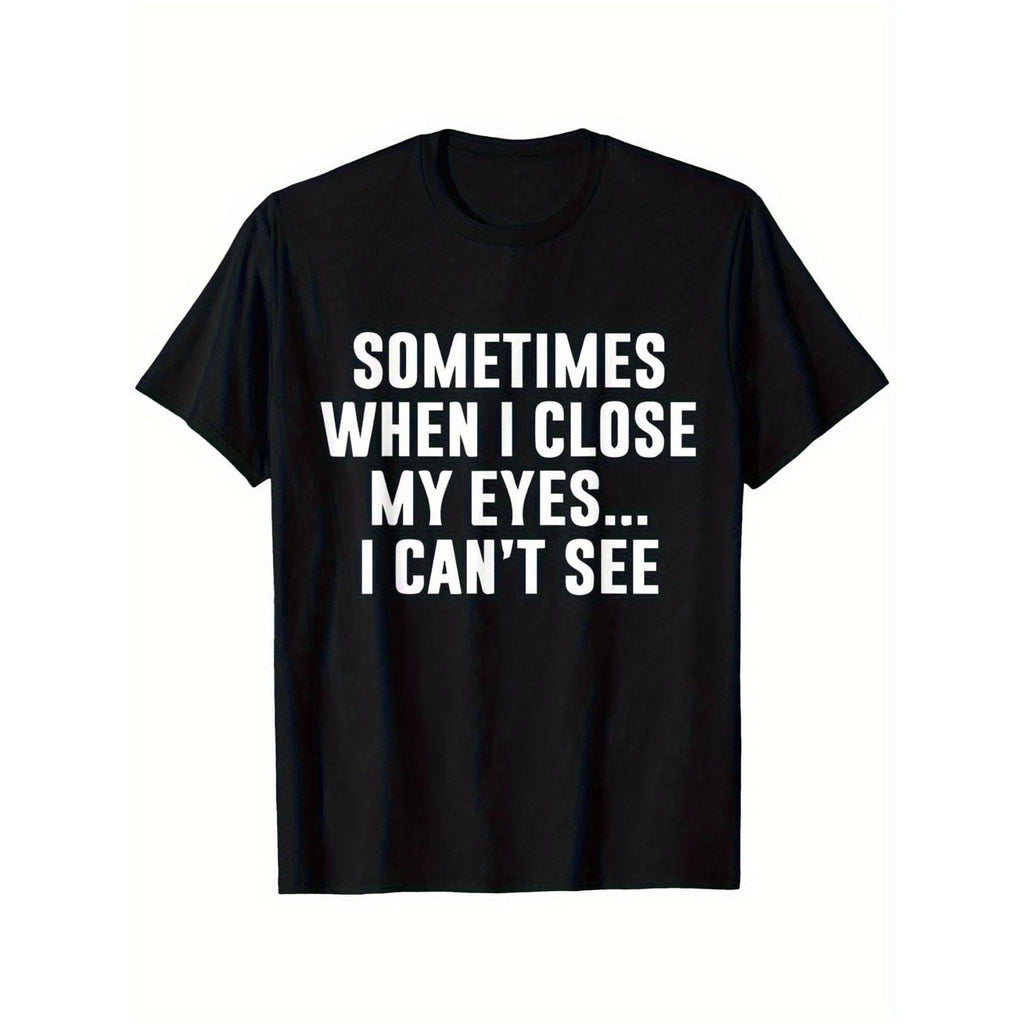 Men's Popular TikTok Trend Funny Print Streetwear T-Shirt Men's Daily Streetwear Meme Graphic Tee for Trendy Vibes