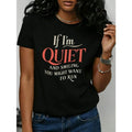Women's Iflm Plus Size T-Shirt Funny Oversized Graphic Short Sleeve Tee Novelty  Shirt Casual Crew Neck Top
