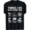 100% Made US Things I Do In My Spare Time Fishing Boys Men Bass Fishing T-Shirt, Shortsleeve, Casual