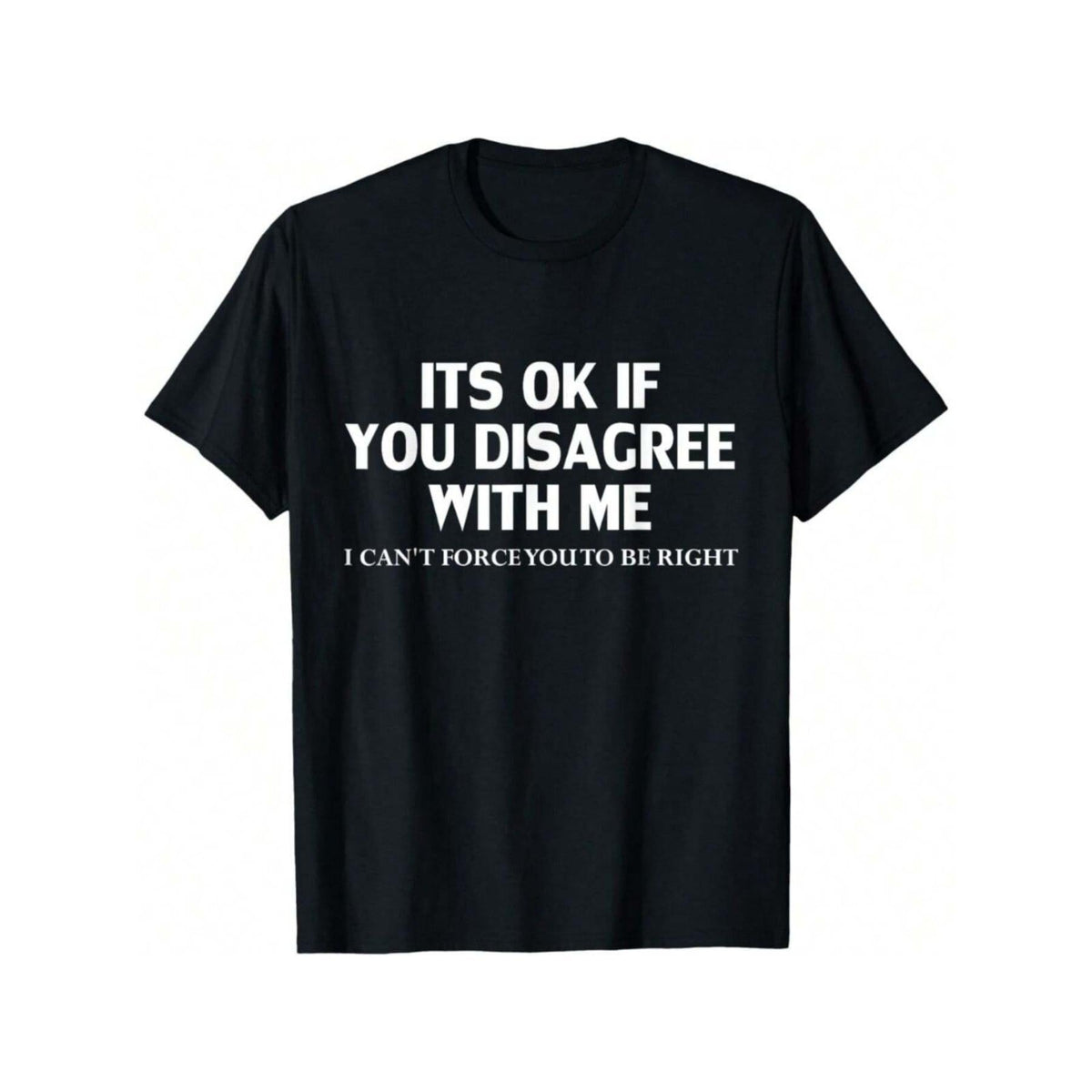 Women's Round Neck Short-Sleeve Sarcastic Graphic T-Shirt - Soft Natural Cotton, Comfortable Witty Statement, Elegant Style, Crew Neck, for Casual Sports, Daily Wear Tops, Funny Witty Statement, Custom Sizes
