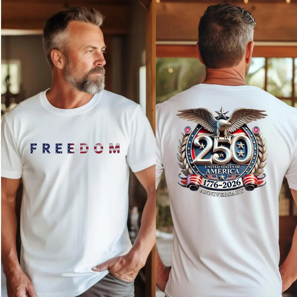 Freedom 250th Anniversary Shirt, USA 250 Years Independence Apparel