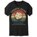 Men'S Retro 'Chaotic Good' Graphic Tee - Featuring a Fun And Casual Design with Dice Art, Ideal for Everyday Wear
