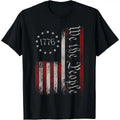 Vintage Old American Flag Patriotic 1776 We The People USA T-Shirt